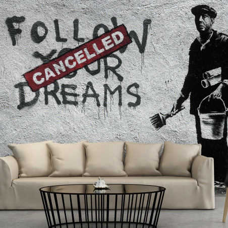 Fototapet Dreams Cancelled (Banksy)-01