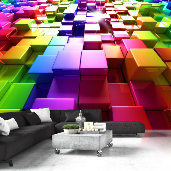 Fototapet Colored Cubes