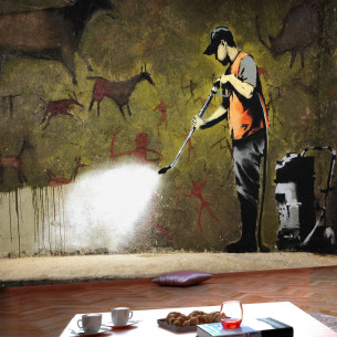 Fototapet Banksy Cave Painting