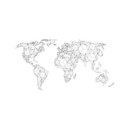 Fototapet Xxl Map Of The World White Solids-01